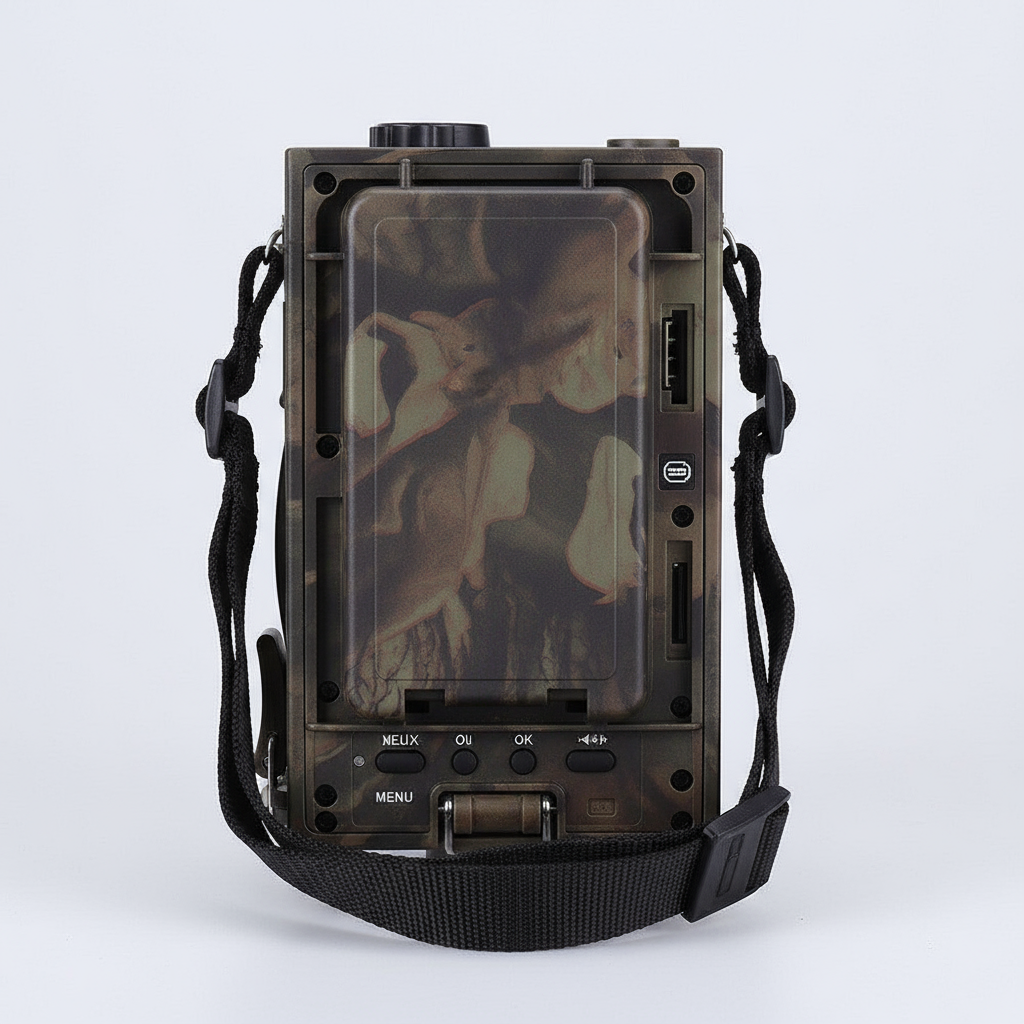Back view showing features